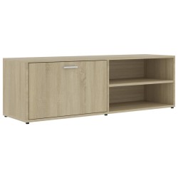 vidaXL Mueble de TV madera contrachapada color roble 120x34x37 cm