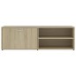vidaXL Mueble de TV madera contrachapada color roble 120x34x37 cm vidaXL Mueble de TV madera contrachapada color roble 120x34x37 cm