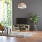 vidaXL Mueble de TV madera contrachapada color roble 120x34x37 cm vidaXL Mueble de TV madera contrachapada color roble 120x34x37 cm
