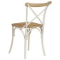 vidaXL Sillas con respaldo cruzado 2 uds madera maciza de mango blanco vidaXL Sillas con respaldo cruzado 2 uds madera maciza de mango blanco