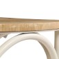 vidaXL Sillas con respaldo cruzado 2 uds madera maciza de mango blanco vidaXL Sillas con respaldo cruzado 2 uds madera maciza de mango blanco
