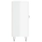 vidaXL Aparador de madera de ingeniería blanco brillo 90x34x80 cm vidaXL Aparador de madera de ingeniería blanco brillo 90x34x80 cm