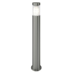 vidaXL Lámpara de poste de jardín acero inoxidable