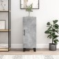 vidaXL Aparador de madera contrachapada gris hormigón 34,5x34x90 cm vidaXL Aparador de madera contrachapada gris hormigón 34,5x34x90 cm
