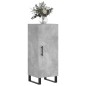 vidaXL Aparador de madera contrachapada gris hormigón 34,5x34x90 cm vidaXL Aparador de madera contrachapada gris hormigón 34,5x34x90 cm