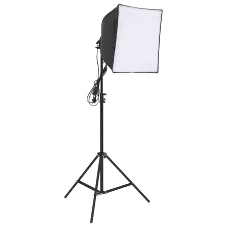 vidaXL Kit de iluminación de estudio fotográfico con mesa para bodegón