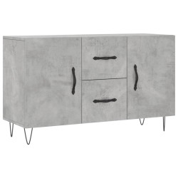 vidaXL Aparador de madera de ingeniería gris hormigón 100x36x60 cm