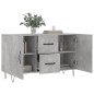 vidaXL Aparador de madera de ingeniería gris hormigón 100x36x60 cm