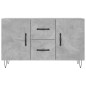 vidaXL Aparador de madera de ingeniería gris hormigón 100x36x60 cm