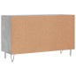 vidaXL Aparador de madera de ingeniería gris hormigón 100x36x60 cm