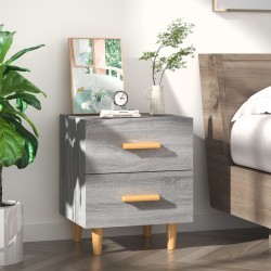 vidaXL Mesita de noche gris sonoma 40x35x47,5 cm