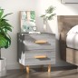 vidaXL Mesita de noche gris sonoma 40x35x47,5 cm vidaXL Mesita de noche gris sonoma 40x35x47,5 cm