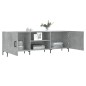 vidaXL Mueble de TV madera de ingeniería gris hormigón 150x30x50 cm vidaXL Mueble de TV madera de ingeniería gris hormigón 150x30x50 cm