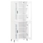 vidaXL Aparador alto madera contrachapada blanco 69,5x34x180 cm vidaXL Aparador alto madera contrachapada blanco 69,5x34x180 cm
