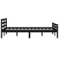vidaXL Estructura de cama madera maciza negro 120x200 cm vidaXL Estructura de cama madera maciza negro 120x200 cm