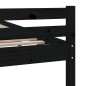 vidaXL Estructura de cama madera maciza negro 120x200 cm vidaXL Estructura de cama madera maciza negro 120x200 cm