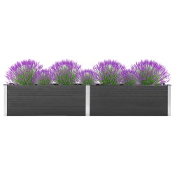 vidaXL Arriate de WPC gris 300x50x54 cm