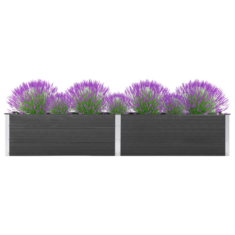 vidaXL Arriate de WPC gris 300x50x54 cm vidaXL Arriate de WPC gris 300x50x54 cm