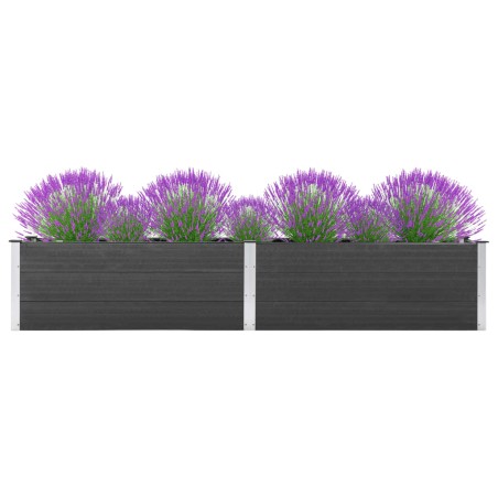 vidaXL Arriate de WPC gris 300x50x54 cm