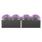 vidaXL Arriate de WPC gris 300x50x54 cm vidaXL Arriate de WPC gris 300x50x54 cm