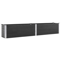 vidaXL Arriate de WPC gris 300x50x54 cm