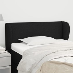 vidaXL Cabecero de tela negro 83x23x78/88 cm