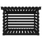 vidaXL Leñero de madera maciza de pino negro 108x73x79 cm vidaXL Leñero de madera maciza de pino negro 108x73x79 cm