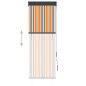 vidaXL Estor enrollable de exterior amarillo y azul 60x250 cm