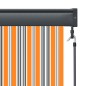 vidaXL Estor enrollable de exterior amarillo y azul 60x250 cm