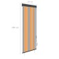 vidaXL Estor enrollable de exterior amarillo y azul 60x250 cm