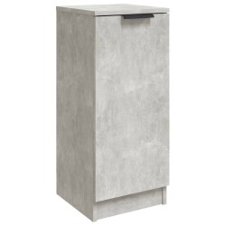 vidaXL Aparador de madera contrachapada gris hormigón 30x30x70 cm