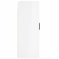 vidaXL Armario de pared madera ingeniería blanco brillo 69,5x34x90 cm vidaXL Armario de pared madera ingeniería blanco brillo 69,5x34x90 cm