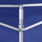 vidaXL Carpa plegable profesional con 2 paredes acero azul 2x2 m vidaXL Carpa plegable profesional con 2 paredes acero azul 2x2 m