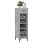 vidaXL Zapatero madera de ingeniería gris hormigón 30x35x105 cm vidaXL Zapatero madera de ingeniería gris hormigón 30x35x105 cm