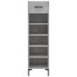 vidaXL Zapatero madera de ingeniería gris hormigón 30x35x105 cm vidaXL Zapatero madera de ingeniería gris hormigón 30x35x105 cm