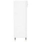 vidaXL Mueble zapatero madera contrachapada blanco brillo 60x35x105 cm vidaXL Mueble zapatero madera contrachapada blanco brillo 60x35x105 cm