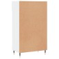 vidaXL Mueble zapatero madera contrachapada blanco brillo 60x35x105 cm vidaXL Mueble zapatero madera contrachapada blanco brillo 60x35x105 cm