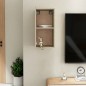 vidaXL Mueble de TV madera contrachapada color roble 30,5x30x60 cm