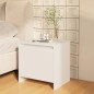 vidaXL Mesitas de noche 2 uds madera ingeniería blanco brillo
