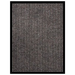 vidaXL Felpudo de rayas beige 60x80 cm