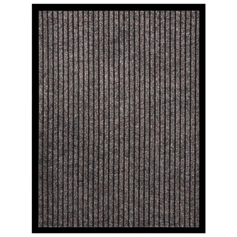 vidaXL Felpudo de rayas beige 60x80 cm vidaXL Felpudo de rayas beige 60x80 cm