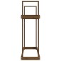 vidaXL Leñero de madera maciza pino marrón miel 110x35x108,5 cm