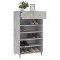 vidaXL Zapatero madera de ingeniería gris hormigón 60x35x105 cm vidaXL Zapatero madera de ingeniería gris hormigón 60x35x105 cm