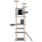 vidaXL Rascador para gatos con postes de sisal gris claro 191 cm vidaXL Rascador para gatos con postes de sisal gris claro 191 cm
