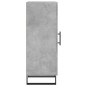 vidaXL Aparador de madera contrachapada gris hormigón 34,5x34x90 cm vidaXL Aparador de madera contrachapada gris hormigón 34,5x34x90 cm