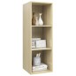 vidaXL Mueble de pared para TV madera contrachapada roble 37x37x72 cm vidaXL Mueble de pared para TV madera contrachapada roble 37x37x72 cm