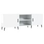 vidaXL Mueble de TV madera de ingeniería blanco brillante 150x30x50 cm vidaXL Mueble de TV madera de ingeniería blanco brillante 150x30x50 cm