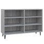 vidaXL Aparador de madera de ingeniería gris Sonoma 103,5x35x70 cm