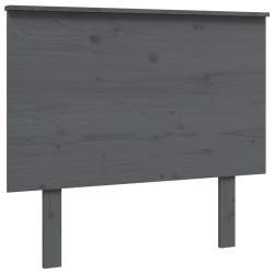 vidaXL Cabecero de cama madera maciza de pino gris 94x6x82,5 cm