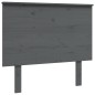 vidaXL Cabecero de cama madera maciza de pino gris 94x6x82,5 cm